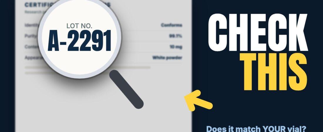 A COA Is a PDF: How to Check It Actually Matches Your Lot