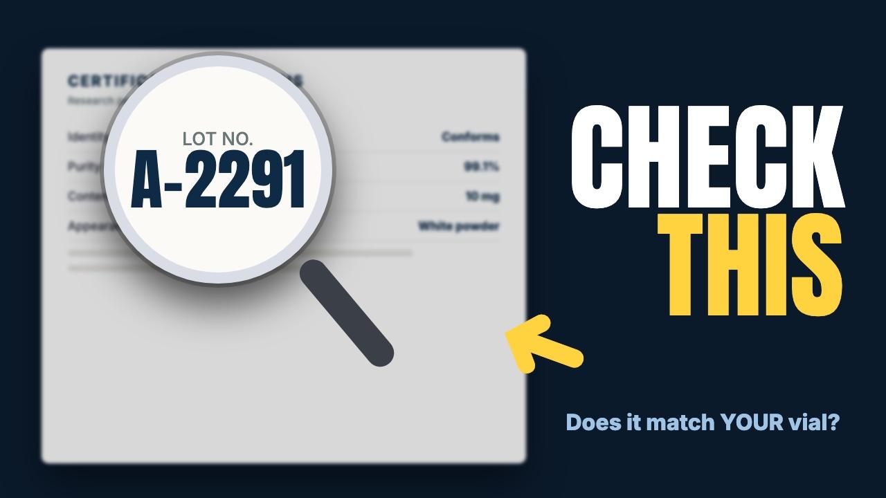 A COA Is a PDF: How to Check It Actually Matches Your Lot